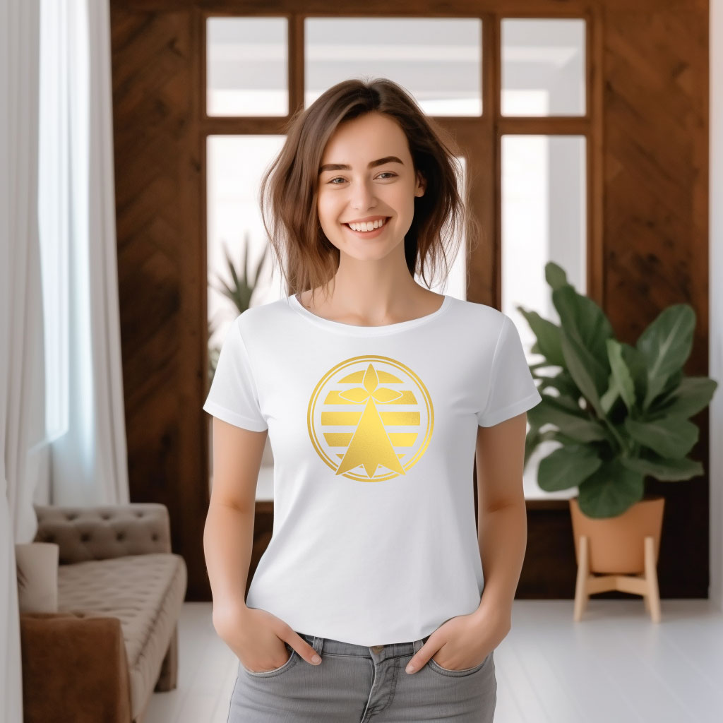 T-shirt Femme Hermine Dorée