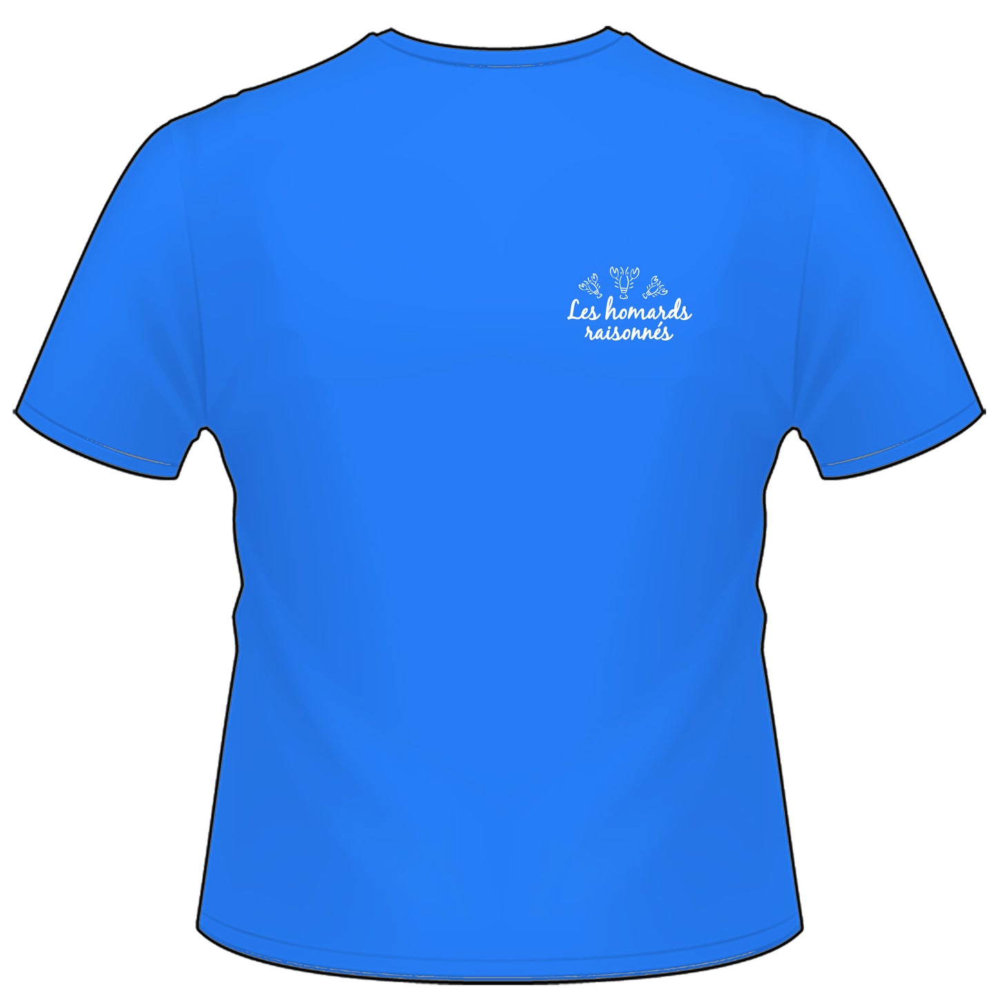 LES HOMARDS RAISONNES T-shirt gris R°/V°