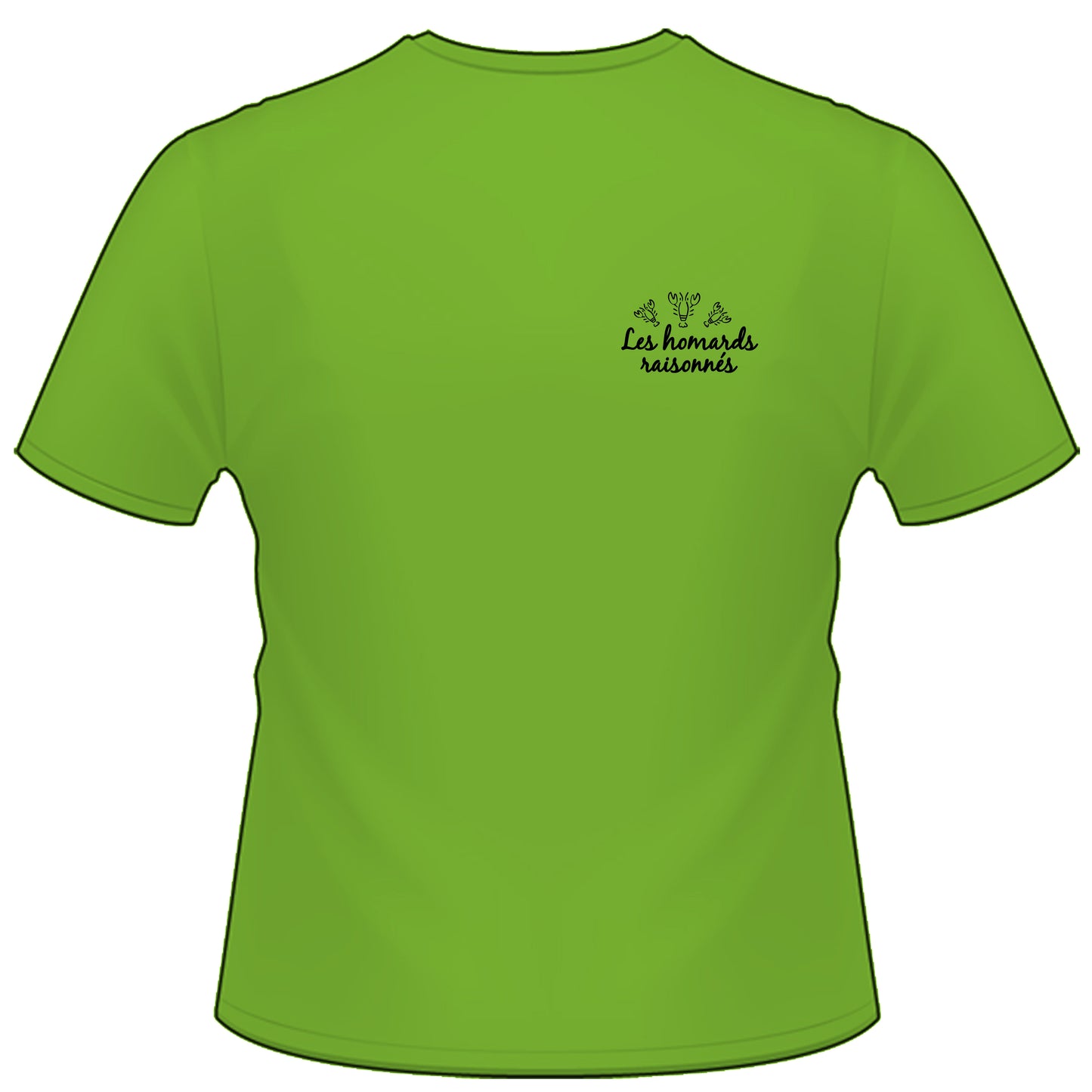 LES HOMARDS RAISONNES T-shirt gris R°/V°