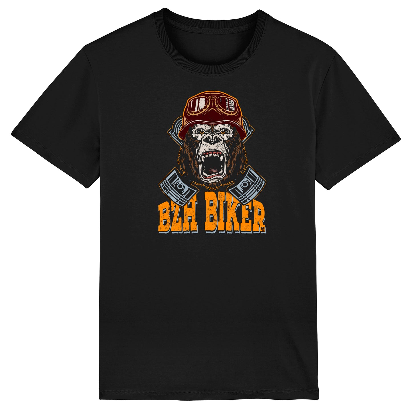 T-shirt bzh biker gorille casqué