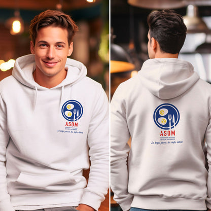 Hoodie blanc ASOM R°/V°